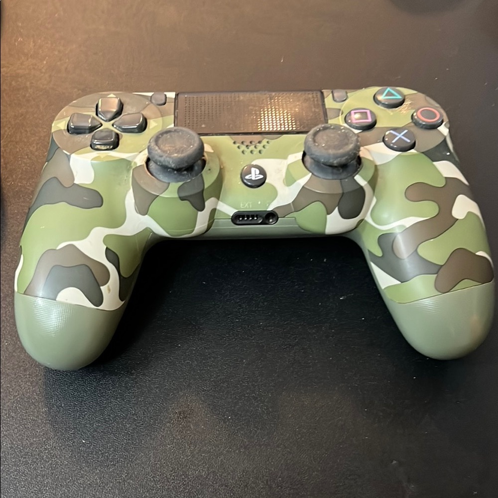 Sony Green and Brown Camouflage DualShock 4 Controller